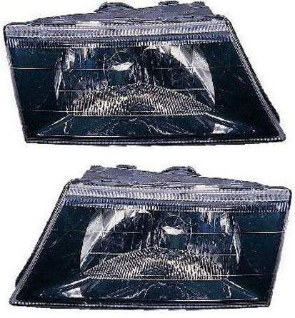 Evan-fischer Headlight Set For 2003-2004 Mercury Marauder Left Driver And Right Passenger Side Halogen With Bulb S