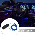 4 Meter 13ft Neon El Wire String Strip Blue Cold Light Glow For Car Interior Decoration