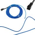 4 Meter 13ft Neon El Wire String Strip Blue Cold Light Glow For Car Interior Decoration