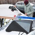 Windshield Snow Cover Fit For Kia Soul 2009-2013 Front Ice And Auto Extra Thick Protects From Rain Sun Frost