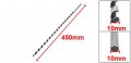 Uxcell 460mm Long 10mm Dia Flute Spur Lead Screw Wood Auger Drill Bit