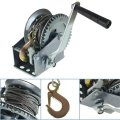 All-carb 1200lbs Heavy Duty Hand Winch Boat With 10m 32ft Steel Cable For Trailer Or Atv