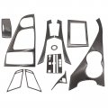Secosautoparts 11pc Carbon Fiber Full Interior Set Kit Compatible With Infiniti Q50 Q60 2014 2015 2016 2017 2018 2019