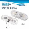 Hqrp Rv Led Ceiling Double Dome 12v-24v 560 Lumen Interior Indoor Light Replacement Trailer Camper Boat Marine Motorhome