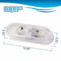 Hqrp Rv Led Ceiling Double Dome 12v-24v 560 Lumen Interior Indoor Light Replacement Trailer Camper Boat Marine Motorhome