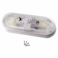 Hqrp Rv Led Ceiling Double Dome 12v-24v 560 Lumen Interior Indoor Light Replacement Trailer Camper Boat Marine Motorhome