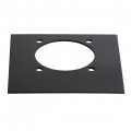 Four Recessed D-ring Pan Fittings Small Square Tie-down Trailer Cargo Anchors Mounting Lock Plates Installation Hardware Parts 