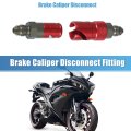 An3 3an Car Motorcycle Quick Release Disconnect Dry Break Coupling Fitting Connector For Brake Hose Red