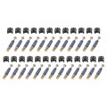 25set 12x11mm Cam Locking Screws With M6x40mm Furniture Connecting Fitting Bolts Dowels For Splicing Assembly Of Table Cabinets 