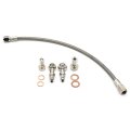 Turbo Oil Feed Line For Subaru Wrx With Mitsubishi Tf035 Td04 Td05 30cm Braided Steel Teflon Banjo Bolt Kit Td06 