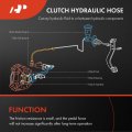 A-premium Clutch Hydraulic Hose Line Compatible With Toyota Corolla 2009-2018 Matrix 2009-2013 Pontiac Vibe 2009-2010 1 8l 2 4l