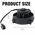 Hoypeyfiy 4 12 Volt Puller Low Profile Fan 30103018 For Air Flowing Oil Cooler Motorcycle