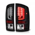 Black Bezel Premium Fiber Optic Tube Led Tail Light Housing Lamp Assembly For 2002-2006 Dodge Ram 1500 2500 3500 Pickup Truck 