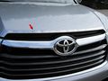 Qaa Is For 2014-2019 Toyota Highlander 1 Piece Stainless Hood Vent Trim Ht14110 