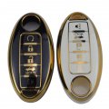 Gloss Smart Remote Key Fob Case Cover Protector For Nissan Armada Rogue Maxima Altima Sedan Pathfinder 5 Buttons 