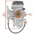 Caltric Carburetor And Intake Boot Joint For Yamaha Kodiak 450 Yfm450fa 4x4 2004-2006