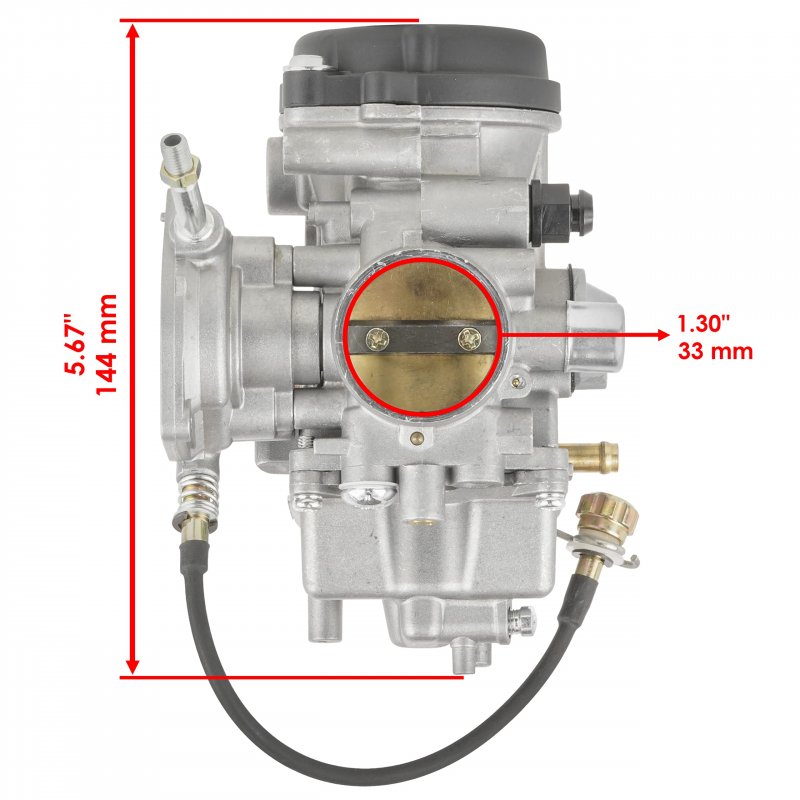 Caltric Carburetor And Intake Boot Joint For Yamaha Kodiak 450 Yfm450fa 4x4 2004-2006