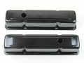 Steel Valve Cover Set For Chevy 283 327 350 Tall With Breather Hole Black E41504bk 