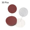 8 Hook And Loop Sanding Discs 40 Grit Aluminum Oxide Sandpaper For Random Orbit Sander Wood Metal Dry Polishing 30pcs