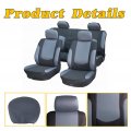 Aintier 10pcs Black Gray Car Seat Covers Four Seasons All-purpose Fit For Most Five-seater Cars Automobile Interior Accessories