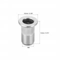 Uxcell M5 304 Stainless Steel Rivet Nuts Flat Head Insert 10 Pcs