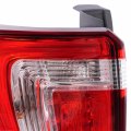 Kuafu Driver Side Taillight Compatible With 2016-2019 Ford Explorer Halogen Tail Light Rear Brake Lamp Red Lens Clear Plastic