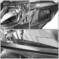Headlights Assembly Bundle With Tool Kit Compatible Honda Civic Sedan 12-15 Coupe 12-13 Pair Left And Right Side Black Housing