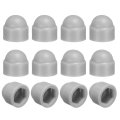 12pcs Hex Nut Cover M3x6x9mm Plastic Dome Protection Cap Screws Bolt Covers For Indoor Outdoor Furniture Automotive Bolts 