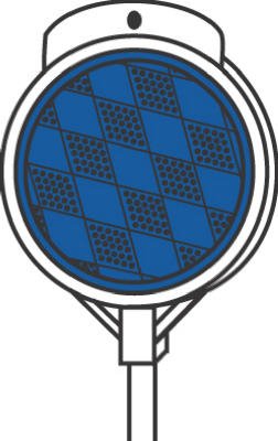 Hy-ko Dm300b36 36 Blue Plastic Plexiglass Driveway Marker W Fiberglass Rod