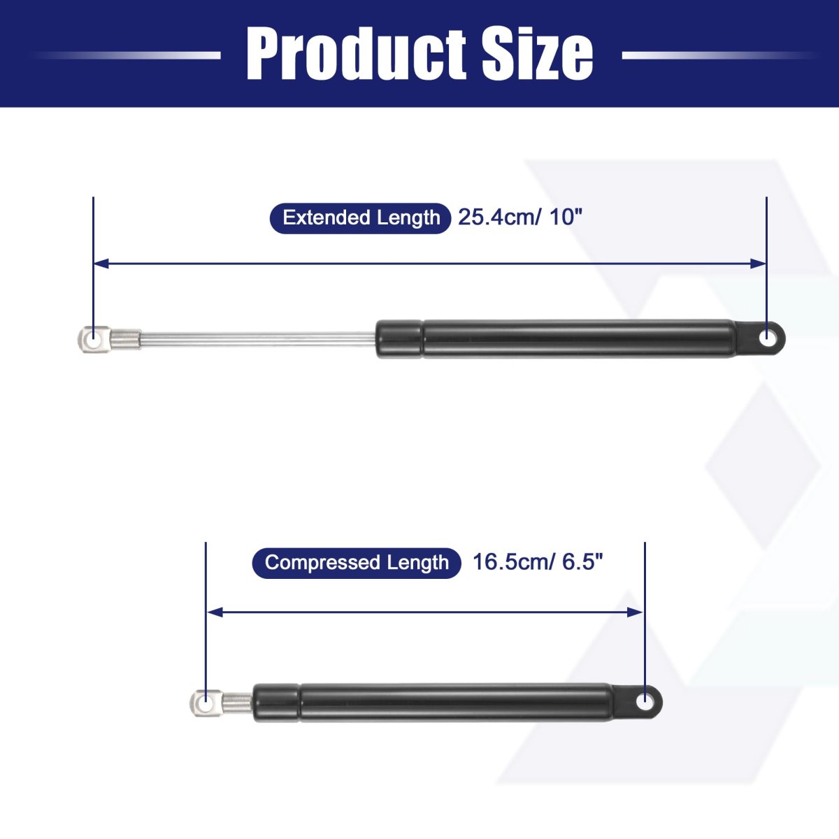2 Pcs 10 In 13lb 58n Black Lift Supports Gas Spring Struts Universal For Rv Car Truck Boat Window Cabinet Door Cover Lids