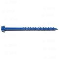 Slotted Hex Masonry Screws 3 16 In X 2-3 4 Blue Ruspert Finish Steel 20 Piece Set 