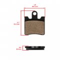 Caltric Front Brake Pads Compatible With Suzuki An250 An-250 An 250 Burgman 1998-2000