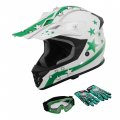 Tcmt Youth Kids Helmet Motocross Atv Dirtbike Bmx Mx Offroad Full Face Motorcycle Gloves Goggles Dot Approved 