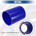 Uxcell 4 5 Id 6 Length 4-ply Reinforced High Temp Straight Coupler Silicone Reducer Hose Blue For Car Intercooler Intake Piping