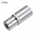 Uxcell 2 Pcs 3 8 Inch Drive 19mm 6-point Deep Socket Metric Steel With Chrome Plated
