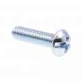 Machine Screws Round Head Phillips Slotted Combination Drive 8 32 X 5 In Zinc Plated Steel 75 Pack 