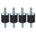 4pcs M8 Car Anti Vibration Rubber Isolator Damper 25x25mm Bobbin Mount Shock Absorb Mounts For Compressors Vv Engines 