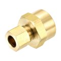 Brass Tube Fitting 3 8o D X 1 2npt Compression Pipe Connector Fittings Straight Coupling Adapter For Plumbing Systems Hvac 