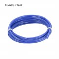 Uxcell Silicone Wire 14 Awg Ultra Flexible 600v Electric Strands Of Tinned Copper 7 Ft Blue