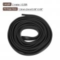 Uxcell U Channel Edge Trim 6 6ft Length Rubber Guard Seal Strip Protector Round Type Fit For 1 5-2mm 13 64 W X 7 16 H Black