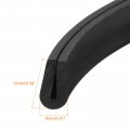 Uxcell U Channel Edge Trim 6 6ft Length Rubber Guard Seal Strip Protector Round Type Fit For 1 5-2mm 13 64 W X 7 16 H Black