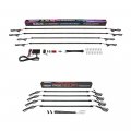 Ledglow 4pc Multi-color Slimline Led Car Underbody Underglow Accent Neon Lighting Kit Wheel Well Fender Lights 10 Solid Colors