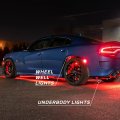 Ledglow 4pc Multi-color Slimline Led Car Underbody Underglow Accent Neon Lighting Kit Wheel Well Fender Lights 10 Solid Colors