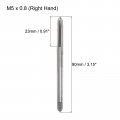 Uxcell Metric Thread Tap M5 X 0 8 H2 80mm Extra Long Straight Flute Screw Milling Machine Taps Threading Tapping Repair Tool