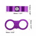 X Autohaux 6 Pcs An8 Vehicle Hose Separator Clamp Fuel Line Connector For Oil Purple