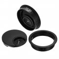 Uxcell Cable Hole Cover 2-1 8 Zinc Alloy Desk Wire Cord Grommets For Office Pc Organizer 4 Pcs Black