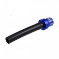 X Autohaux 6pcs Universal Gas Fuel Tank Cap Cover Air Vent Hose Tube Breather One Way Valve For Atv Dirt Bike Motorbike Blue