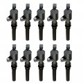 Set Of 10 Ignition Coils Ford Super Duty E350 E450 F250 F350 F450 F550 F53 Excursion 6 8l V10 Replacement For 3w7z-12029-aa 