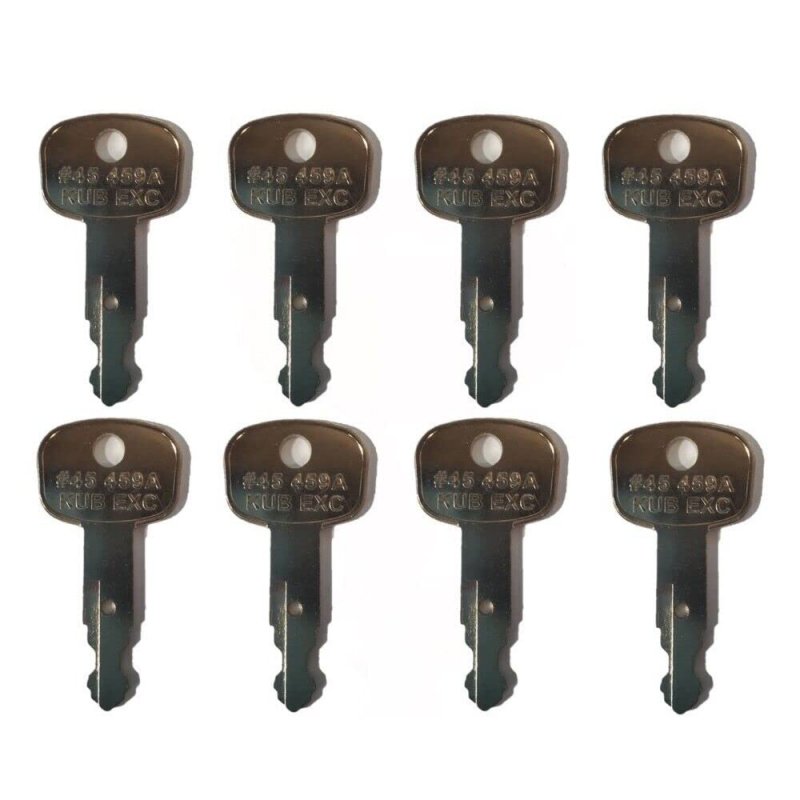 8 Pcs 459a Keys Ignition Key For Style M Series Construction Equipment New