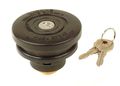 1953-1962 Corvette Locking Gas Cap Vented Black Plastic